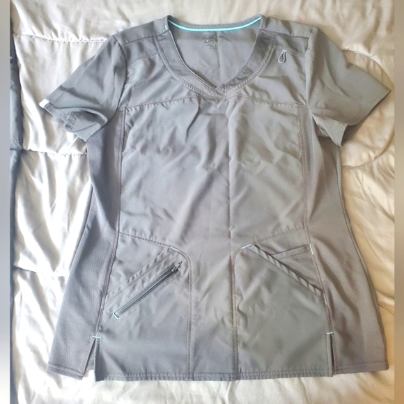 Pair of Grey Scrubs. Scrubs. Grey Scrubs. Uniforms. Healthcare. Matching Scrubs. - Picture 3 of 4